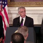 Hagel stepping down